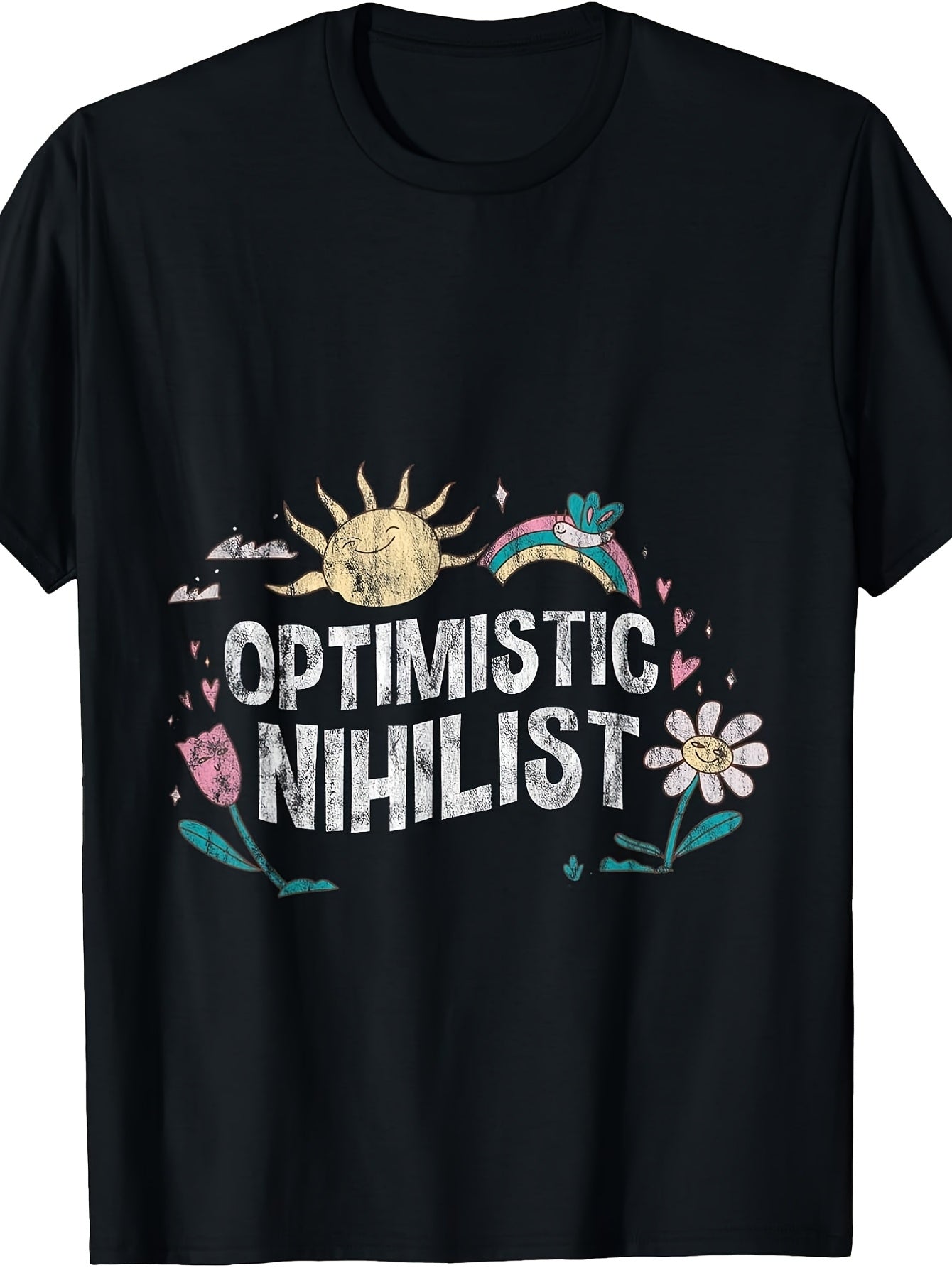 Optimistic Nihilist Existential Philosophy Humor - T-Shirt