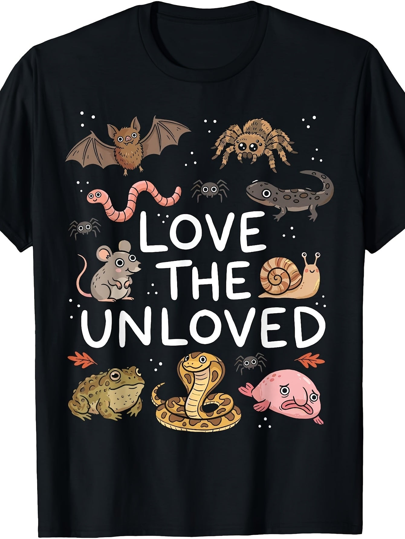 Love The Unloved Bat Spider Snake Toad Blobfish Animal T-Shirt