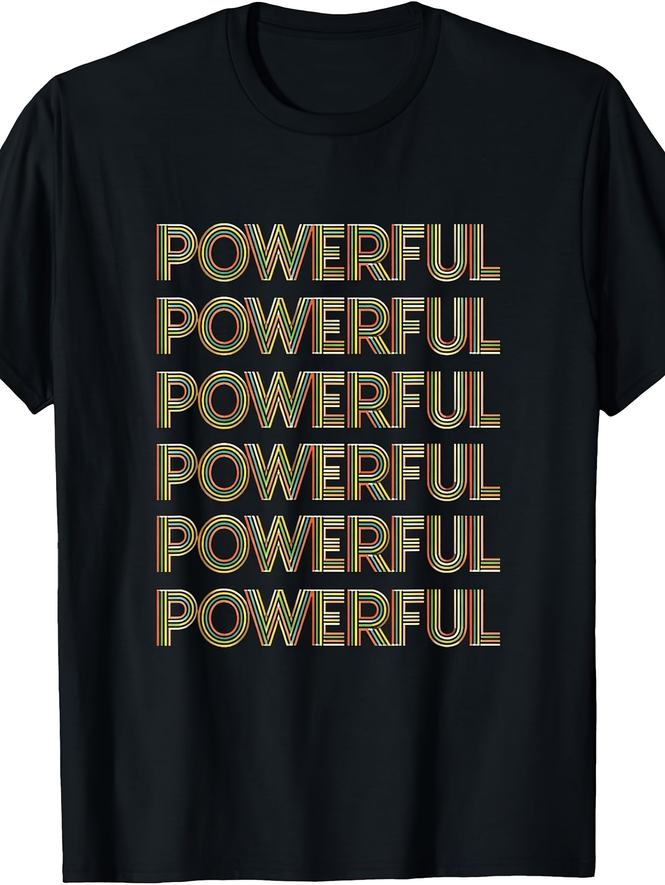 Motivation Powerful Retro Vintage Typography Men Women T-Shirt
