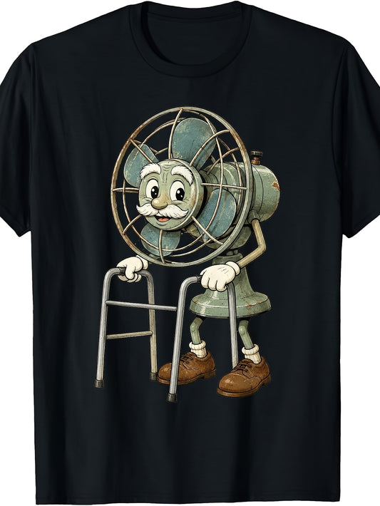 Men's & Women's Vintage Retro T-Shirt Suitable for - Wear - Retro Walker Character Graphic Round Neck Tee, Casual Casual Attire with Iconic Design, Machine Washable for & Nostalgic Outfits