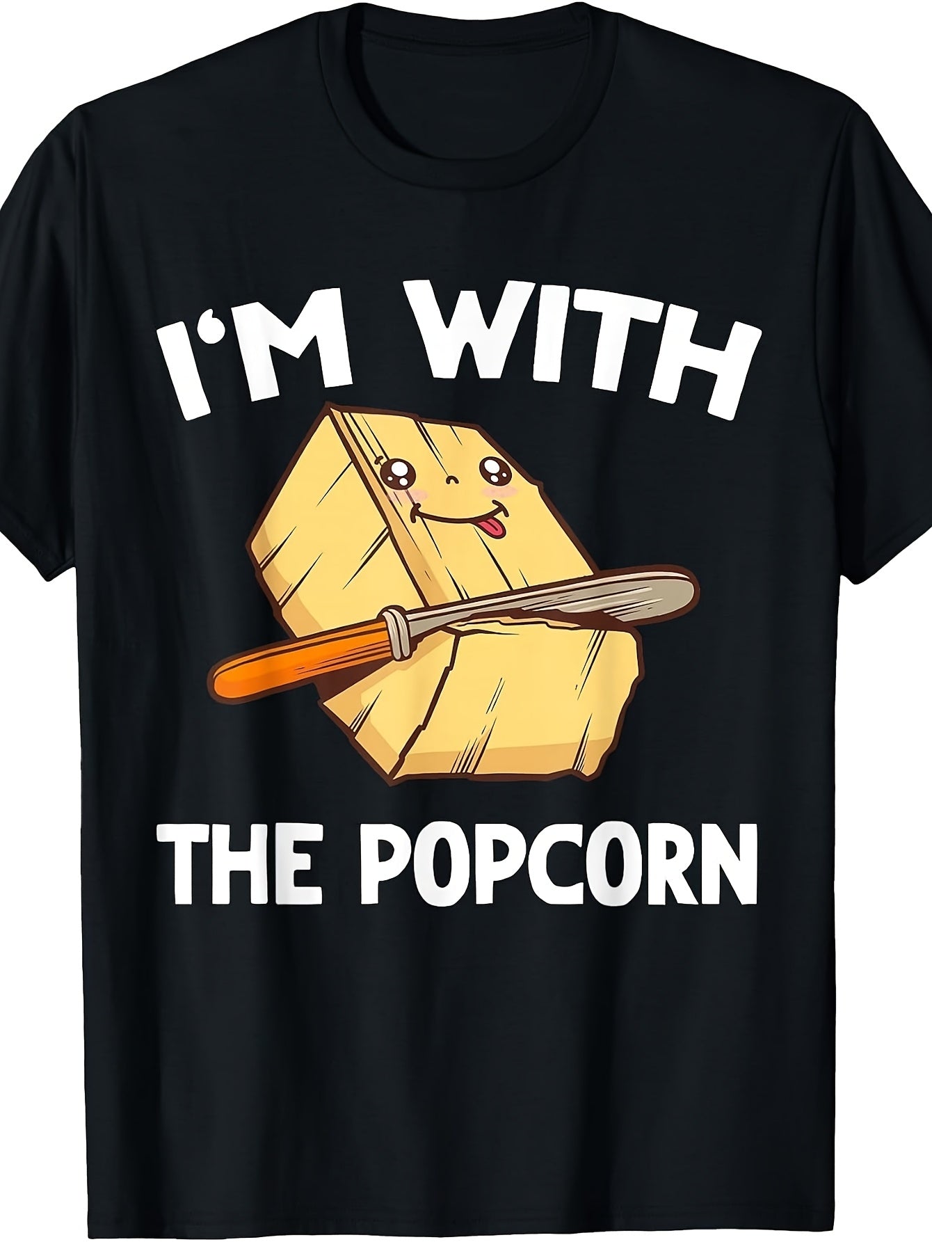 Popcorn & Butter Matching His & Hers Couples T-Shirt